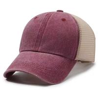Casquette de baseball trucker en jean et maille respirante pour l'été, avec dos en polyester délavé et avant réglable, pour hommes et femmes, idéale pour la plage et les activités sportives