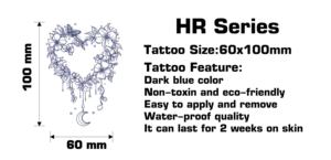 Small Herbal Juice Semi Permanent <b>Tattoo</b> Sticker Custom <b>Paper</b> Face Body Art Lasting 2 Weeks - Product Image 2