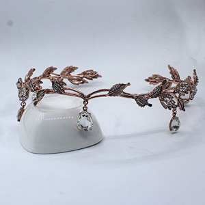 Rhinestone Crown Hair Accessory for Women Bridal Maang <strong>Tikka</strong> <strong>Headpiece</strong> - Product Image 1