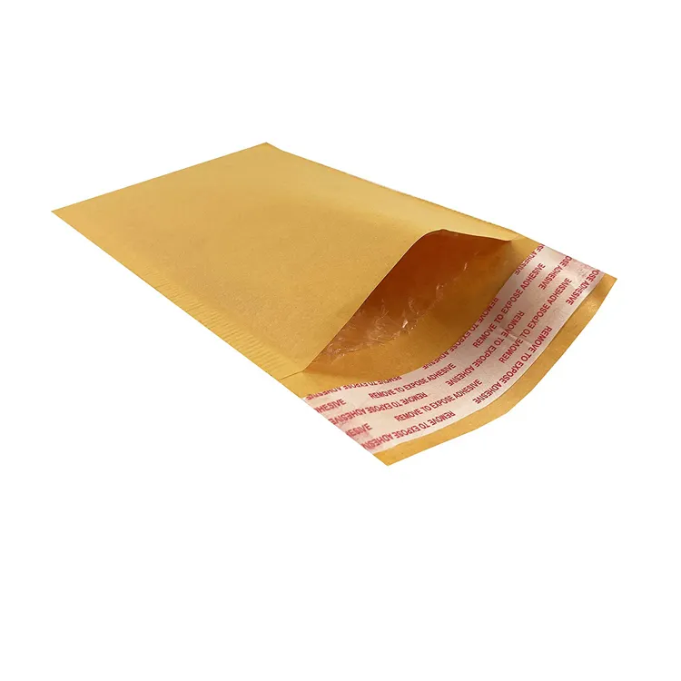 Low price ldpe material brown paper bubble envelope with logo printing