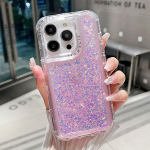 2024 Air Pocket<span class=keywords><strong>ล่าสุด</strong></span>TPU PC 3 ใน 1 Glitterทนทานอีพ็อกซี่Glitterไล่ระดับสีสําหรับRealme C53 <span class=keywords><strong>Reno</strong></span> 10 11 - Product Image 4