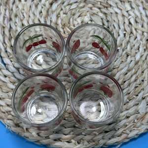 Vasos de licor de vidrio transparente, vasos de vidrio impresos, vasos pequeños de estilo chino, tazas pequeñas de té al por mayor. - Product Image 2