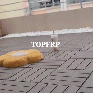 Outdoor Patio Balcony Deck <b>Tiles</b> WPC Flooring Anti-Slip 20mm Click Lock Composite Interlocking Decking - Product Image 6