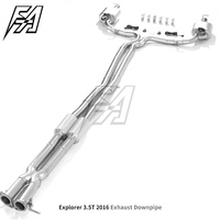 Pour Ford Explorer 3.5T 2016 voiture système d'échappement queue moyenne haute performance catback tuyau d'échappement électronique soupape d'échappement silencieux