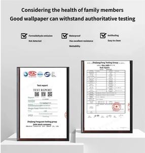 Tissu mural moderne pour salon, chambre et divertissement domestique, multicolore, texturé, imperméable, insonorisant et résistant à l'usure - Product Image 5