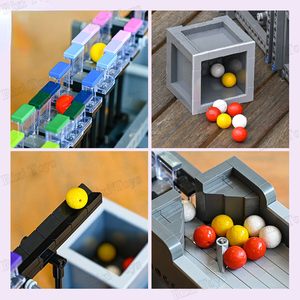 Khuôn Vua 26002 GBC dây chuyền sản xuất bóng nhà máy cầu vồng bước hạt nhỏ trẻ em lắp ráp đồ chơi khối xây dựng bộ - Product Image 6