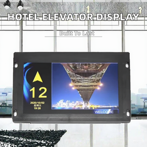 JKL HCB-T7 ป้ายแสดงผลลิฟต์ดีไซน์ร่วมสมัยขนาด 7 นิ้ว สำหรับโรงแรม ทำจากโลหะ พร้อมฟังก์ชั่นโฆษณา รับประกัน 1 ปี - Product Image 2