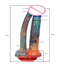 Falo de doble extremo LUUK <span class=keywords><strong>con</strong></span> simulación de pene grande para consoladores de glande para <span class=keywords><strong>hombres</strong></span> adultos mujeres - Product Image 6