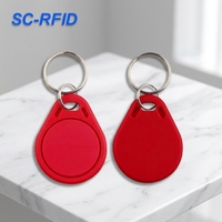 Porte-clés RFID ABS 125KHz LF 13.56MHz HF Étanche avec Logo Personnalisé pour Accès aux Clubs de Fitness, Spas et Hôtels