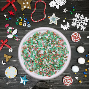 500g de décorations <span class=keywords><strong>en</strong></span> argile MINGLI durables pour Noël, idéales pour la décoration intérieure, les cartes DIY <span class=keywords><strong>en</strong></span> résine, le scrapbooking et les loisirs créatifs avec slime - Product Image 5