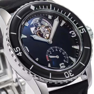 Reloj Mecánico de Alta Gama para Hombre, Automático, con Tourbillon, Resistente al Agua, Luminoso, con Bisel de Cerámica Negra y Caja de Acero Inoxidable OEM de Primera Calidad - Product Image 2