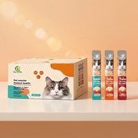 2025 gros nutriments chat Snack bâtons frais fluide humide Grain Calcium supplément friandises pour chats adultes