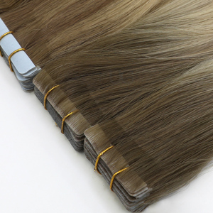 UGlamour Extensioni per Capelli Umani con Nastro Adesivo, Stile Invisibile, Colore Balayage Piano, Capelli Europei, Vendita all'Ingrosso - Product Image 6
