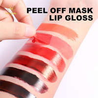 Rouge à lèvres déchirant Peeling Off Magic Matte Sexy Red Long-lasting Permanent Wow Peel Off Lip Glaze Liquid Lip Gloss