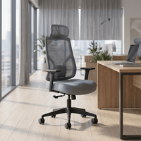 Nouvelle chaise de bureau pivotante ergonomique en maille pour directeur, confortable et inclinable, idéale pour le travail et les réunions