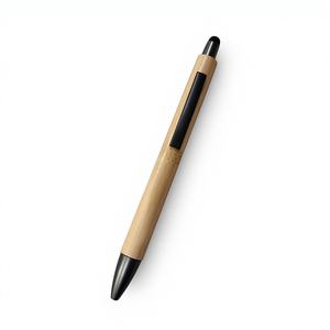 Stylo à bille promotionnel en métal écologique avec logo personnalisé, stylet tactile, haute qualité - Product Image 1