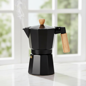 Cafetera Mocha Italiana de Aluminio para Calentar en Estufas Eléctricas y de Gas - Product Image 6