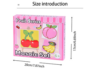 Factory Manufacture Pixel Mosaic Medallion Theme Box Cute Keyring for Children to Design <strong>Yourself</strong> - Product Image 6
