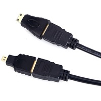 Cable HDTV 3 en 1 de 1.5m, Mini Micro HDTV a Macho a Macho, Convertidor para Cámara de Video, Tablet, PC, TV, Conector HDMI, Aplicación para Altavoces