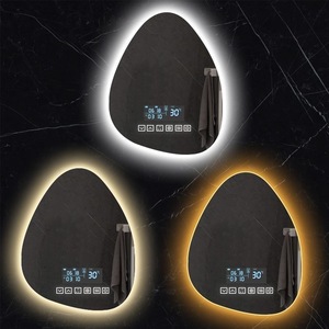 Chất Lượng Cao Đồng Miễn Phí Bạc Lớp Phủ Phòng Tắm Gương Thủy Tinh Với Đèn LED Hiện Đại Thiết Kế Khung 5Mm Độ Dày Bán Buôn - Product Image 3