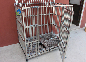 EUR VET moda ve güçlü yeni özelleştirilmiş alüminyum profilleri çerçeve için katlanabilir köpek kafesi evcil hayvan kafesi Chien kafes köpek kulübesi - Product Image 4