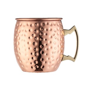 Vaso Moscow Mule Martillado con Recubrimiento de Cobre de 530 ml, Vaso para Cócteles, Vajilla Resistente para Bar - Product Image 4
