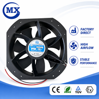 Ventilateur antidéflagrant 280 mm 280*280*80 mm, ventilateur d'évacuation solaire industriel AC haute température, étanche IP68
