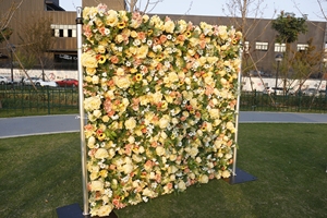 Toile <span class=keywords><strong>de</strong></span> fond murale florale Real Touch soie fleur panneau église décoration élégant Rill tissu fleur rideau toile <span class=keywords><strong>de</strong></span> fond <span class=keywords><strong>fleuriste</strong></span> boutique - Product Image 5