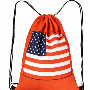 Custom 2026 Football Cup Polyester Drawstring <b>Bags</b> - Fan Souvenir for Match Days Sports & Gym Use Lightweight Travel Tote - Product Image 1