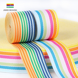 Dây đai dệt <span class=keywords><strong>jacquard</strong></span> polyester hai mặt tùy chỉnh 38mm, sọc, dùng cho túi xách, bán buôn, rộng 1.5 inch, độ bền cao - Product Image 3