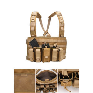Conjunto de chaleco táctico Universal, bolsa Molle, arnés de <span class=keywords><strong>seguridad</strong></span>, bolsa de aparejo para el pecho - Product Image 6