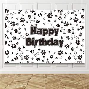 Fondo Fotográfico Colorido con Patas de Perro <span class=keywords><strong>para</strong></span> Cumpleaños, Fiesta de Mascotas, Baby Shower, Decoración <span class=keywords><strong>para</strong></span> Fiestas en Casa, Personalizable - Product Image 3
