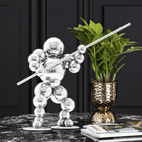 Sculptures en acier inoxydable de haute qualité ornements de décoration de maison modernes artisanat dans un style simple petits articles en métal