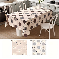 Nappe de table rectangulaire en PVC de luxe, imperméable, anti-taches, résistante à l'huile, écologique, lavable, pour la maison et la salle à manger, usage quotidien