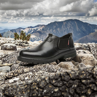 Sepatu Boots Pria Gaya Inggris, Nyaman, Anti Air, Kulit, untuk Martin Boot, Cocok untuk Bisnis Kasual & Aktivitas Luar Ruangan, Anti Selip, dan Menambah Tinggi Badan