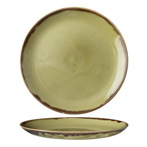 Assiette plate Harvest Green Ø 28 cm en céramique décorée à la main Dudson - Product Image 1