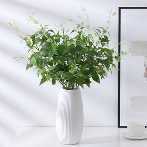 Fiore di Clematis appesa a parete in rattan foglia di caprifoglio pianta decorazione di nozze fiori artificiali regali - Product Image 2
