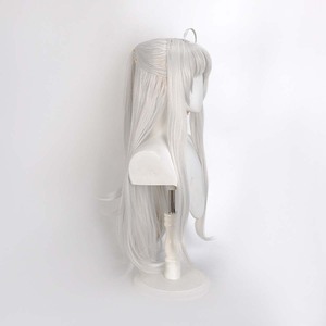 Peluca Larga Plateada Blanca para Cosplay de <span class=keywords><strong>Carlotta</strong></span> Montelli del Juego Wuthering Waves para Mujer GAHC-067 - Product Image 4