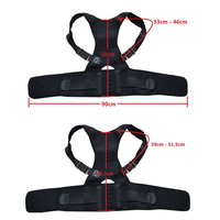 MKAS Correcteur de posture confortable pour hommes et femmes Correcteur de dos réglable Correcteur de posture d'épaule