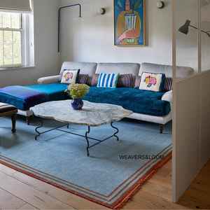 Tapis en laine Ghazni 100% noué à la main, terracotta By The Sea, pour salon, chambre à coucher, salle à manger, tapis d'intérieur noué à la main - Product Image 2