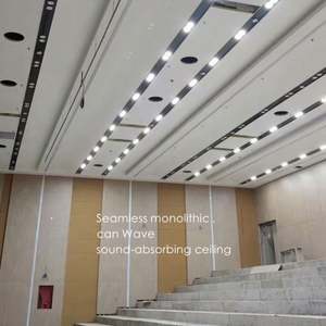 Techo de Placas de Yeso Perforadas Monolíticas, Techo Acústico sin Costuras con <span class=keywords><strong>Lana</strong></span> de <span class=keywords><strong>Roca</strong></span>, Techos Insonorizantes, Paneles NRC0.9 - Product Image 5