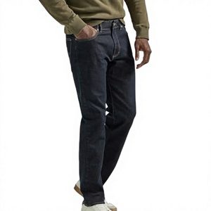Pantalones Vaqueros de Mezclilla Lavados y Desgastados, Ligeros y Transpirables, para Hombre, Corte Recto, Cintura Media, Estilo Casual, para Verano - Product Image 2
