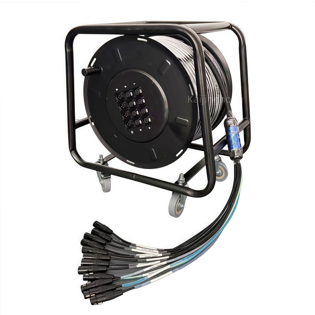 Manufacturer Audio Video OEM Professional 12 Channel Multicore XLR Audio Snake Microphone Cable with Stage Box