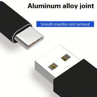 Kabel Pengisian Daya Nirkabel Tahan Lama 100W Hitam, Micro USB 1M USB a ke Micro, Pengisian Cepat & Sinkronisasi Data, Laris untuk Ponsel & Tablet