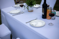Tables pliantes modernes de 8 pieds pour fêtes, mariages et banquets – Mobilier de salle à manger extérieur – Offre spéciale