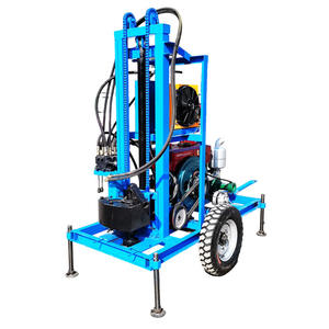 미니 바퀴 50m/120m 깊은 보어웰 로타리 드릴 장비 가정용 수동 물 우물 장비 기계 - Product Image 6