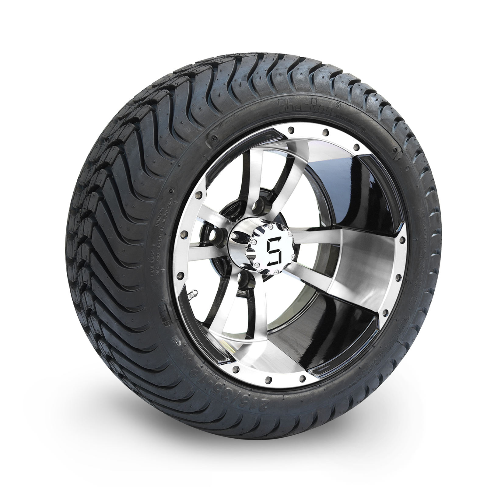 Usiné/Noir brillant