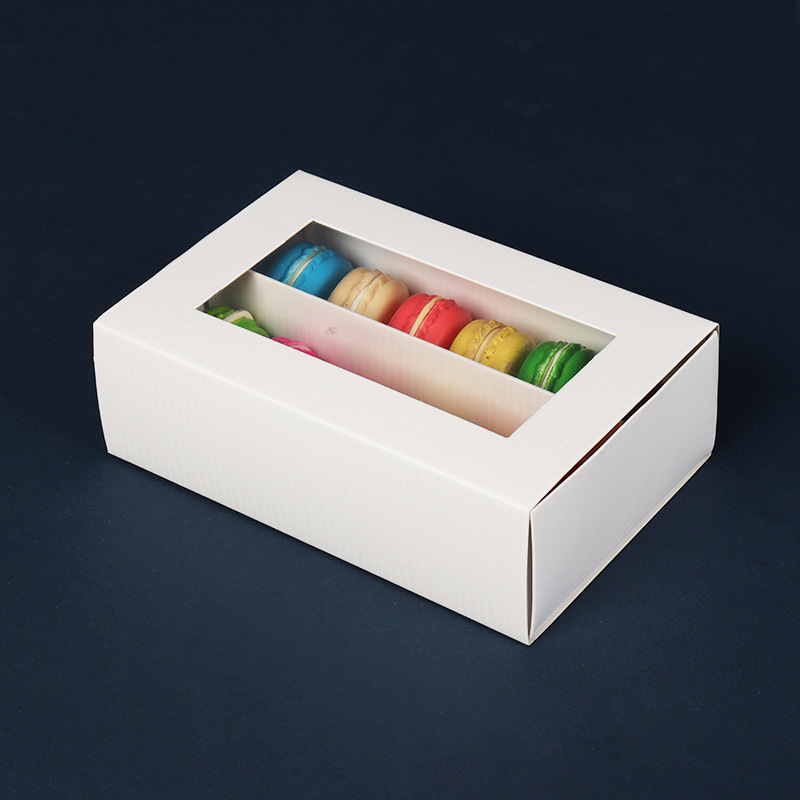 กล่องมาการอง 12 ชิ้น [สีขาว]