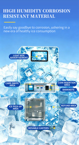YISO commercial ice vending machine, automatic bagging ice <b>maker</b>, 24h unmanned ice station - Product Image 2