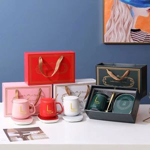 แก้วกาแฟเซรามิคอัจฉริยะควบคุมอุณหภูมิ 55 องศา รุ่น JW8981 พร้อมโลโก้สั่งทำพิเศษ ของขวัญวันวาเลนไทน์ - Product Image 4